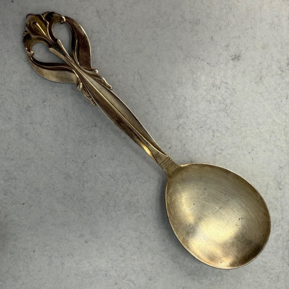 Vintage Tablespoon Serving Spoon Danish‎ Frigast Benedikte Silverplate Flatware